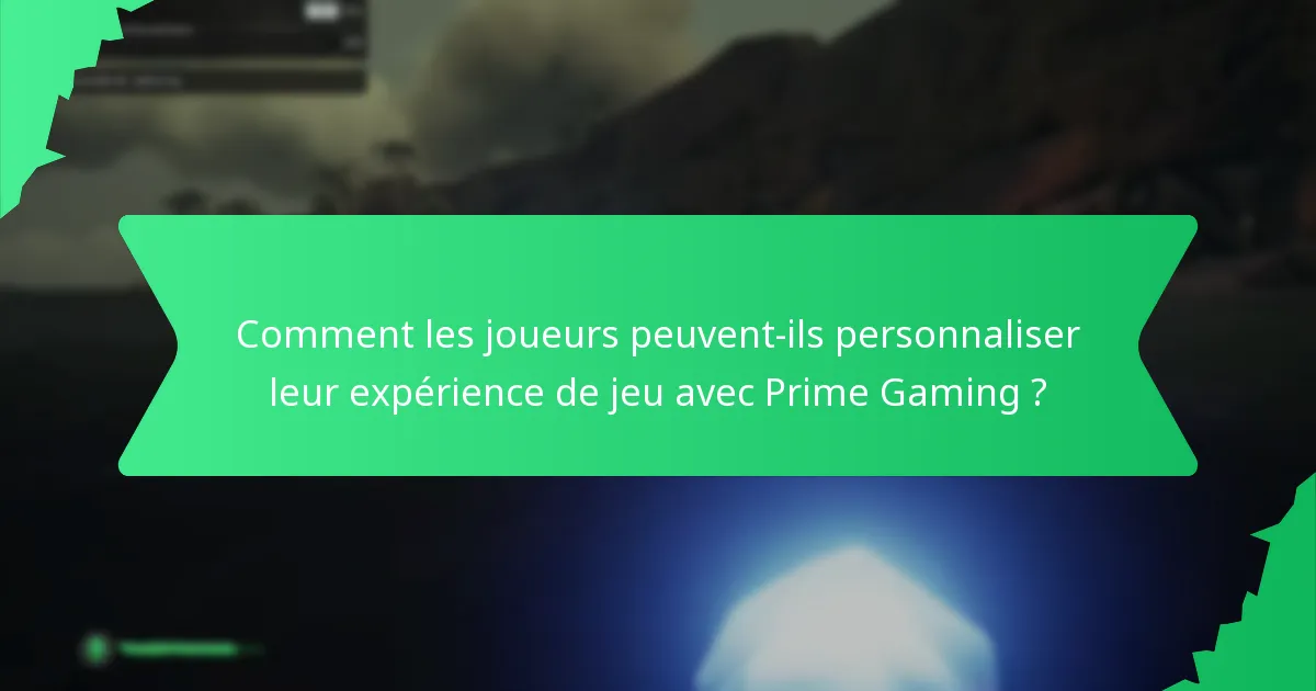 Quels designs uniques sont disponibles via Prime Gaming ?