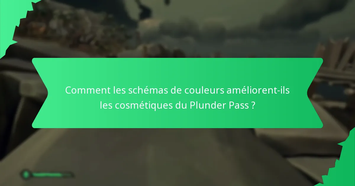 Quels éléments de design définissent les cosmétiques du Plunder Pass ?
