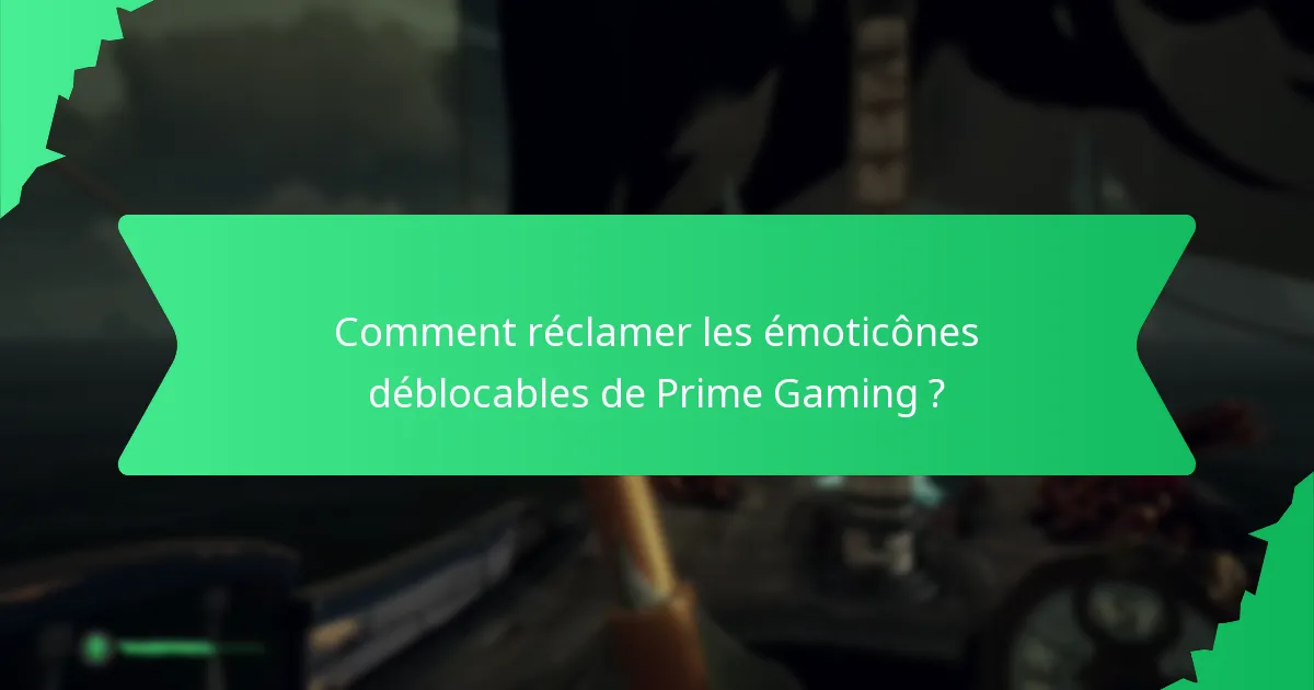 Quelles animations de personnages sont disponibles via Prime Gaming ?