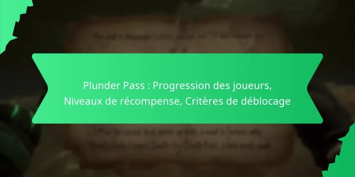 Plunder Pass : Progression des joueurs, Niveaux de récompense, Critères de déblocage