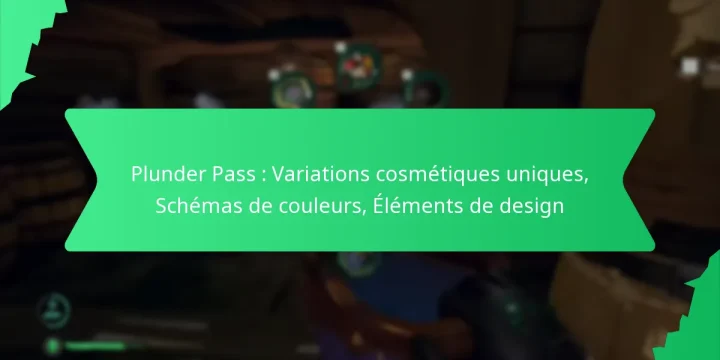 Plunder Pass : Variations cosmétiques uniques, Schémas de couleurs, Éléments de design