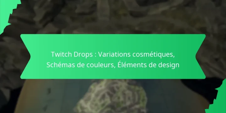 Twitch Drops : Variations cosmétiques, Schémas de couleurs, Éléments de design