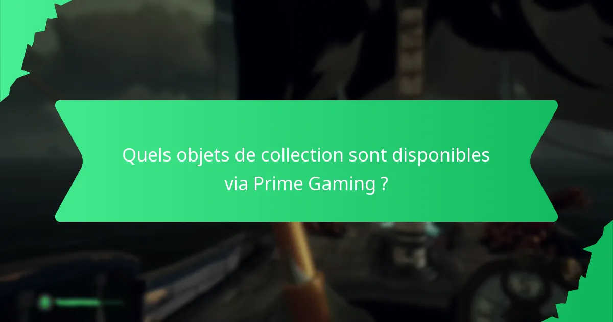 Comment les utilisateurs peuvent-ils débloquer des équipements via Prime Gaming ?