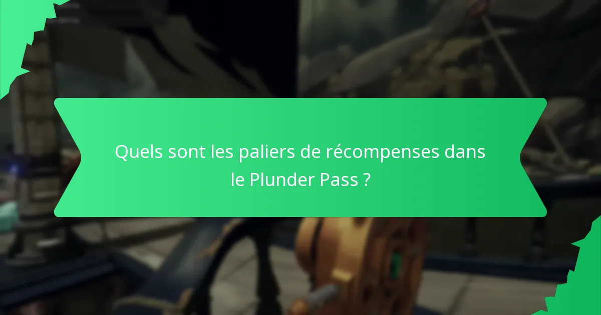 Quels sont les critères de déblocage du Plunder Pass ?